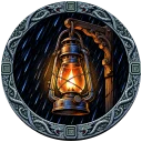 lantern lit
